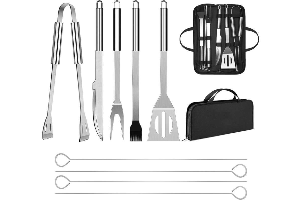 Il set barbecue 9 pezzi in acciaio inox con borsa costa meno di quanto pensi: risparmia ora senza rinunciare alla qualità