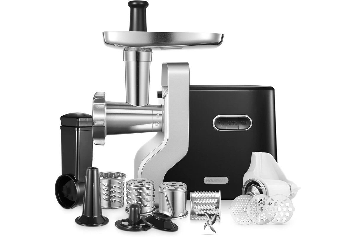 Risparmia subito con il tritacarne elettrico 5 in 1: potenza da 2800W e accessori inclusi per ricette versatili a casa tua